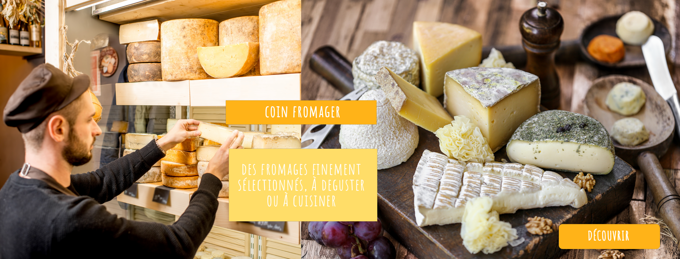 Notre sélection de savoureux fromages